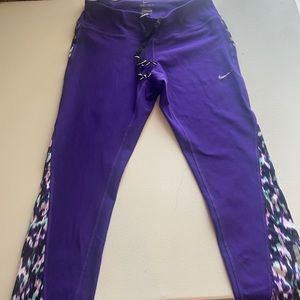 Nike Dri-fit purple yoga pants size Medium